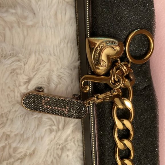 Juicy Couture | Chunky Gold Link Charm Bracelet Authentic - Picture 7 of 8